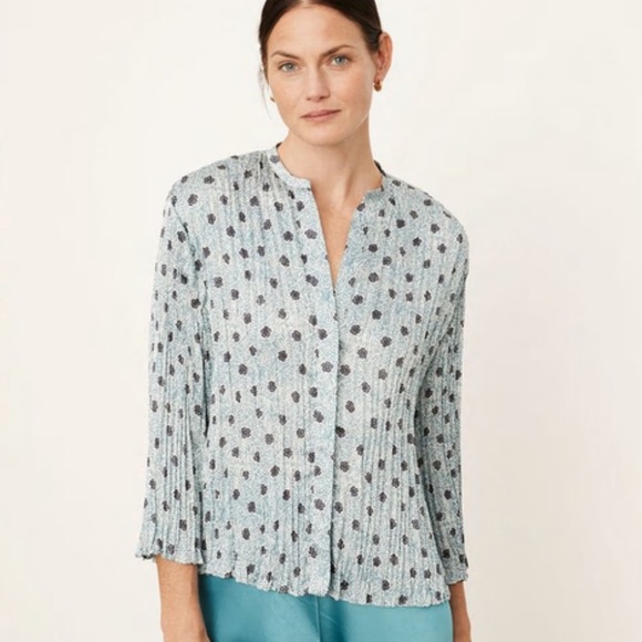 Vince Tops - Vince Camellia Long Sleeve Pleated Blouse